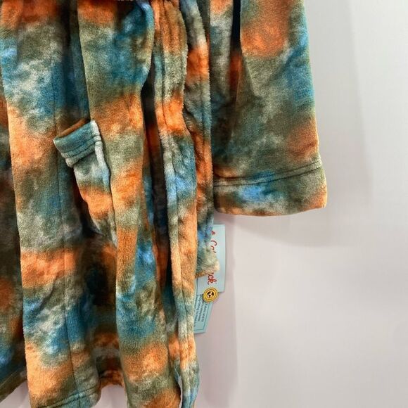 3For$20 Cat & Jack Boy's Size Large 12/14 Blue/Orange Bathrob - Picture 4 of 6